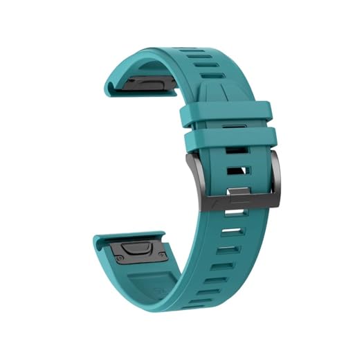 [SRMVRNKNNK] Fit For Fenix 7X Pro �Ή��V���R���X�g���b�v Fit For Instinct 2X/6X 6 Pro 5 5X Plus 3HR Fit For Epix Pro �E�H�b�`�o���h(Lake blue,Quic