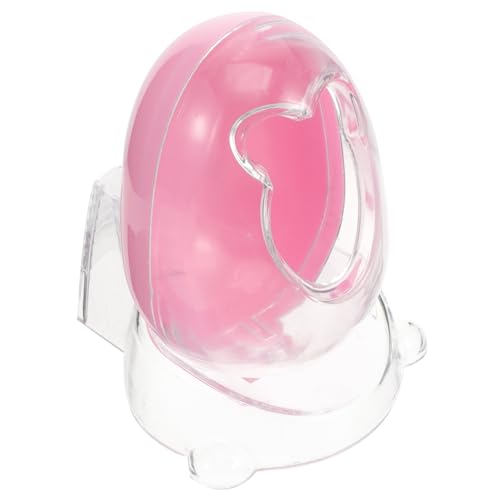 HANABASS ハムスター用砂浴び容器 透明 サンドバスボックス 小型ペット トイレ兼用 チンチラ ジャービル モルモット対応