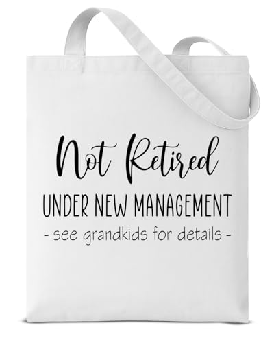 Retirement Gifts for Women Boss Manager Teacher Nurse - Retired Reusable Tote Bag for Casual Vacation, Shopping, Gym, Work