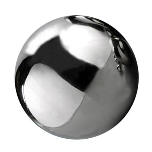 Blickkugel - Silber Metal Hohlkugeln | Reflektierender Gartenkugel aus rostfreiem Stahl | Schwimmender Blickkugel als farbenfrohe und glänzende Ergänzung, DIY Decorative schwimmende Teichkugel