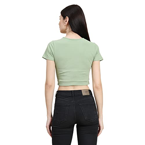 Image of KERI PERRY Women's Spandex Western Top(Light Green)