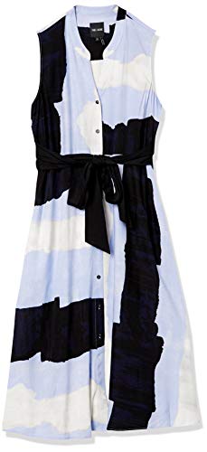 NIC+ZOE Women's in The Clouds Dress, Blue Multi, Large