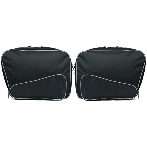 Alforjas interiores GREAT BIKERS GEAR para BMW K1600GT, K1600GTL, R1200RT-LC y R1250RT — Material impermeable de nailon y poliéster laminado con PVC, con cremallera y cintas reflectantes miniatura 2