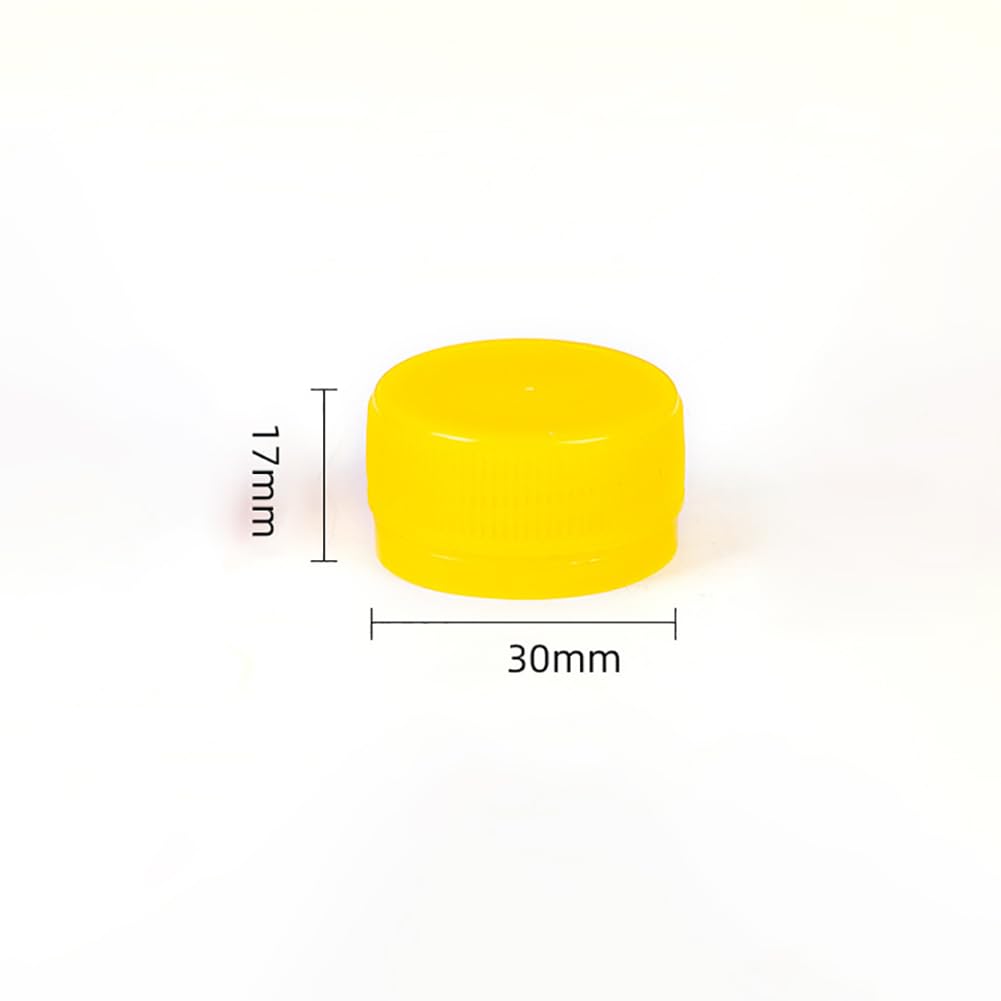 JIHUOO 100 tappi per bottiglie di plastica colorati da 3 cm, tappi per bottiglie di piccole dimensioni, tappi per bottiglie per arte e artigianato, tappi per bottiglie di colori misti, coperchi