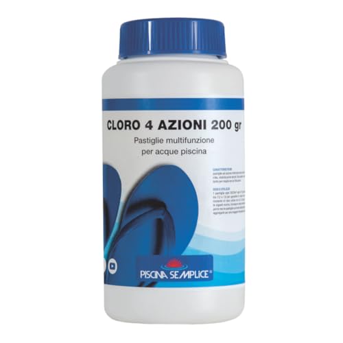 Lapi 2 kg Cloro 4 azioni per Piscina in pastiglie 2 Barattoli da 1kg Chimici