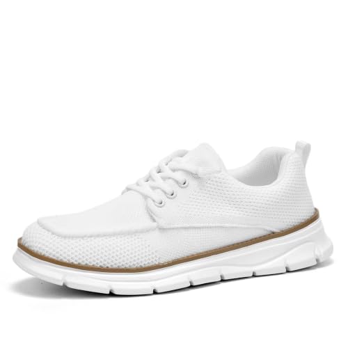 Image of Mens Casual Slip-on Loafers Shoes Non Slip Boat Shoes Sneakers Mesh Business Oxfords Work Driving Lightweight Comfortable Soft Sole Walking