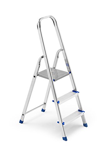 FRAMAR Europiuma 3 Scala Domestica, 3 Gradini, Portata 150 kg, Altezza Pianetto 62 cm, Struttura in...