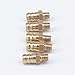 Zkenyao-Brass Connector 5pcs Hose Barb I/D 6mm M5 Metric Male Thread Brass Coupler Splicer Connector Fitting for Fuel Gas Water, Simple to Install