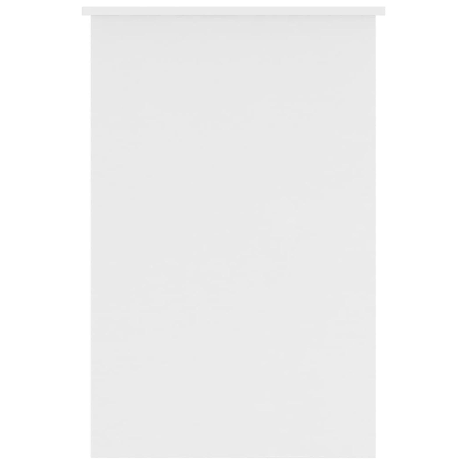Homgoday Białe biurko 100 x 50 x 76 cm, wielowarstwowe drewno, meble biurkowe, biurko, biurko komputerowe, biurko zajmujące mało miejsca, stół biurkowy, do gier do pokoju dziecięcego, model800549