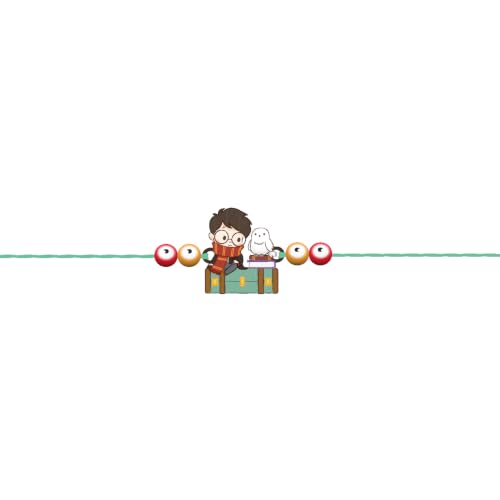 Image of Harry Potter, Hedwig & Hogwarts Express Theme Character Rakhi for Brother | Cartoon Rakhi for Boys, Bhaiya, Bhai | Raksha Bandhan Gift | (Pack of 3)