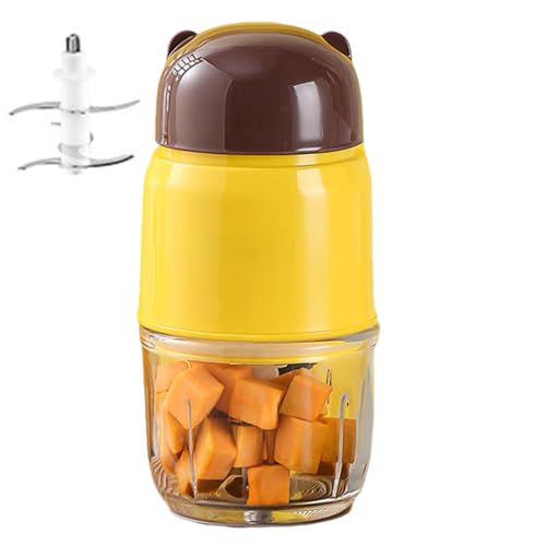 Robot ménager pour enfant - Mixeur automatique polyvalent pour purées, mixeur pour préparation de repas, hachoir électrique | Mixeur automatique pour petits fruits, mixeur amovible de qualité aliment