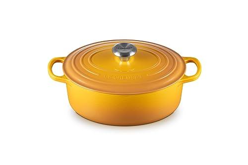 Le Creuset Cocotte oval de hierro fundido, 27 cm, 4, 1 L, Todas Las Fuentes de Calor Incluso inducción, Nectar, 21178276724430