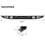 NAVIFREE-Sheet-Metal-Rear-Bumper-fit-for-2018-2023-Polaris-Ranger-1000