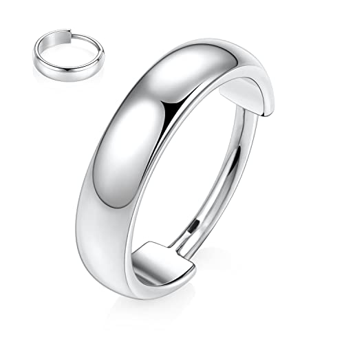 FUNLMO Conch Piercing Jewelry Conch Hoop Cartilage Earring Helix Piercing Jewelry Conch Earring 316L Surgical Steel Thick Huggie Hoop Earring 18G 10mm Silver