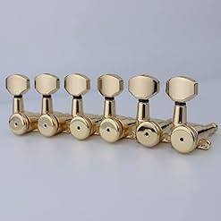VUBLY 1 ensemble d’accordeurs verrouillables pour guitare électrique, têtes de machine d’accordeurs dorés, noirs… - Les Beatles, Paul McCartney, John Lennon, RIngo Starr, George Harrison VUBLY 1 ensemble d'accordeurs verrouillables pour guitare électrique, têtes de machine d'accordeurs dorés, noirs… – Image 3