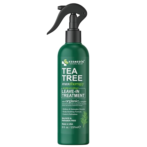Tea Tree Oil Leave-In Conditioner Spray, Hair Detangler & Scalp Treatment