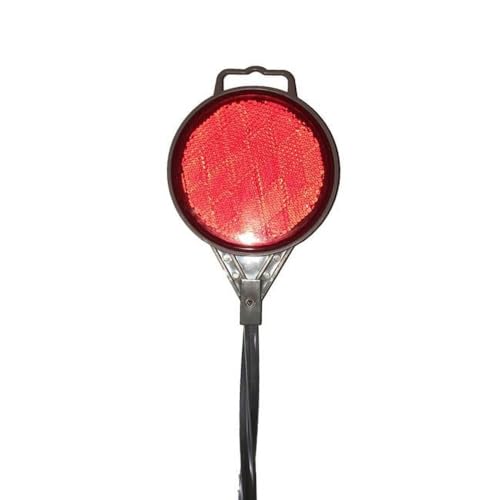 48 in. Round Driveway Marker, Red - Pack of 24