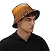 Sunflower Field Sunset Sea of Flowers Print Fashion Unisex Bucket Hat Wide Brim Sun Protection Foldable Double Sided Printed Sun Hat Black