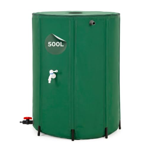 Springos 500L Regenwassertank Garten Wasserspeicher PVC 1000D...