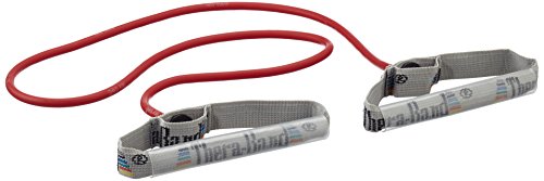 Thera-Band Tube élastique avec poignées Rouge Moyen 1,40 m Cover