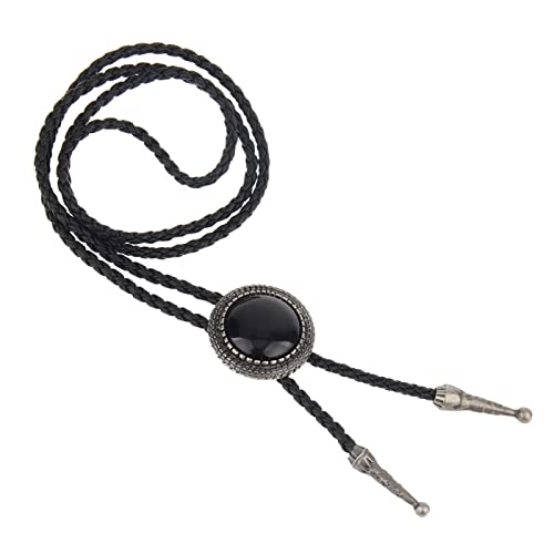 Cravate Bolo pour Homme : collier bijoux vintage style nœud papillon rond