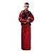 Lazutom Men Chinese Ancient Wedding Outfit Traditional Tang Suit Long Robe Landlord Cosplay Hallowwen Masquerade Fancy Dress (Black, M)
