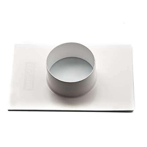 Vent Systems 4\" inch Air Vent Duct Connector Flange Straight Ventilation Pipe Plastic Ducting Connector Plate for Cooling Heating Ventilation System HVAC 4\" inch