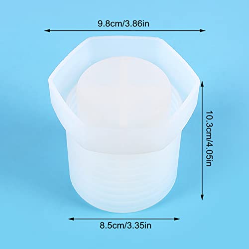 Threaded Plaster Concrete Flower Pot Silicone Mold Vase Pen Holder Mold Succulent Plants Cement Clay Mold Home Decor #TOP1