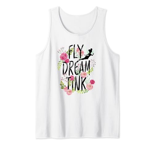 Tinker Bell Disney tank top fleuri Peter Pan pour haut femme sans manches