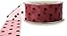 May Arts 1-1/2-Inch Wide Ribbon, Rose with Brown Velvet Dots