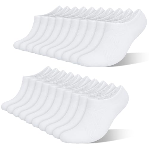 Image of wernies No Show Socks Women 10 Pairs Low Cut Ankle Socks with Non Slip Casual Invisible Liner Socks