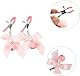 Nippelklemmen Brustwarzen,2 Pair Nipple Clips with Bell and Bows,Bruststimulatoren für Für Frauen und Männer,Sexy Nipple Clamp Set, SM Fetisch Sexspielzeug (Schwarz+Rosa)