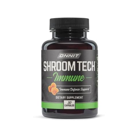 ONNIT Shroom Tech Immune: Daily Immune Support Supplement with Chaga Mushroom (30ct) Cover