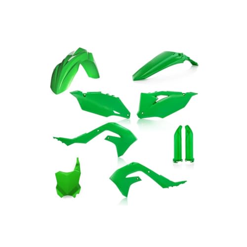 Acerbis Full Plastic Kit Compatible with Kawasaki KX250 (21-24), KX250X (21-24), KX450 (19-23), KX450X (21-23) green