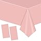 2 Stück Einweg Tischdecke Rosa Papiertischdeck Roll Kunststoff Party Tischdecken,137 * 274cm Papiertischdecken Rolle wasserdichte Tischtuch für Bienen Party,Kindergeburtstag,Hochzeiten,Weihnachten