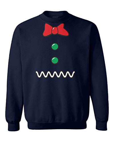 Gingerbread Outfit - Cookie Gum Drops Toddler Fleece Crewneck Sweater