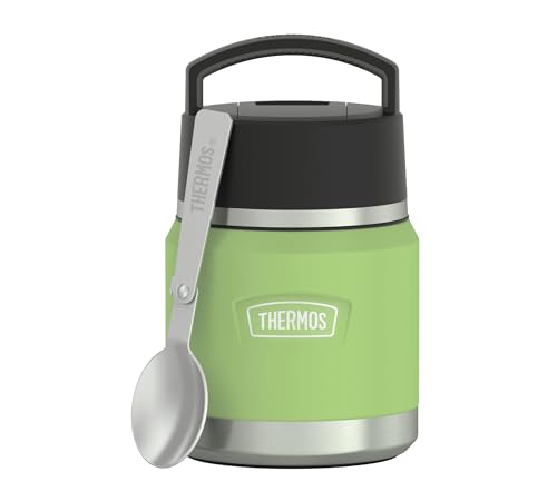 Thermos ICON Kids Thermobehälter für Essen 0,35l, grün, lime, Edelstahl,...