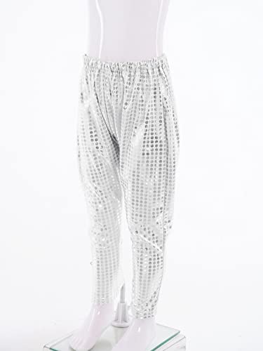 CHICTRY Kids Boys Girls Shiny Sequins Hip Hop Jazz Dance Pant Sweatpants Performance Trouser Harem Pants3