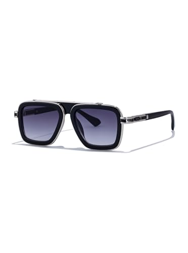 Image of Fashion Men Sunglasses Square Frame Shades for Men UV400 Protection Sunnies(98082)