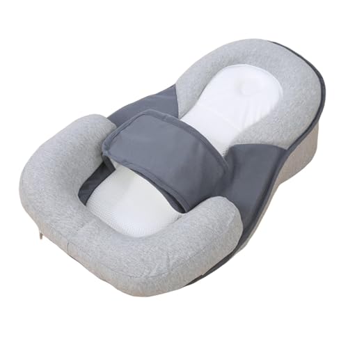 Keilkissen Anti Reflux, Orthopädisches Bett Keilkissen Reflux, Atmungsaktive Mesh Keil Kissen Inclined Schlafkissen mit Memory Schaum, Abwaschbar Stillkissen Dreiecke Ramp Pad mit Klettverschluss (A1)