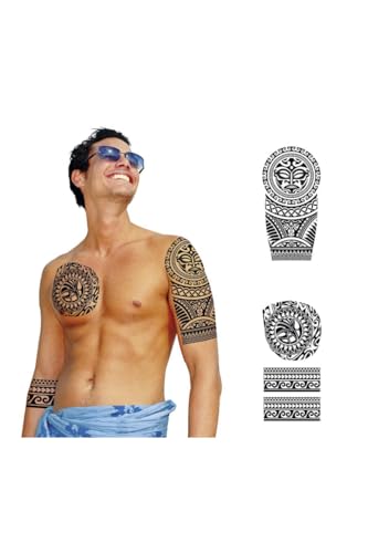 DISBACANAL Tatuagens flores pretas havaianas