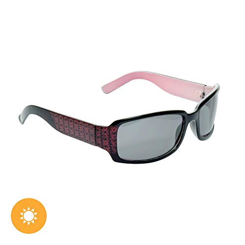 Del Sol Solize - Gafas Cambian De Color Para Mujer, Mona, Cambia De Color De Negro A Rosa Bajo, Lente Profesional Polarizada, Protección 100 Uva Uvb Del Sol Solize - Gafas Cambian De Color Para Mujer, Mona, Cambia De Color De Negro A Rosa Bajo, Lente Profesional Polarizada, Protección 100 Uva Uvb