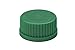 Chemglass CLS-1480-15 Polypropylene Solid Cap with GL-45 GPI Thread, Green (Pack of 10)