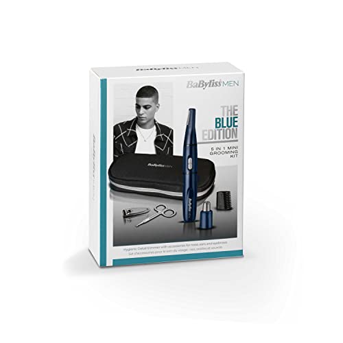 Kit De Toilettage Bébé 8 En 1 Bleu - Brosse Cheveux, Coupe-ongles, Nettoyeur Nez, Brosse Dents, Ciseaux - Soins Nouveau-né