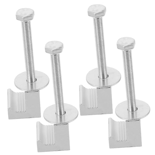 Ciieeo Tool Box Clamp for Pickup 4pcs Truck Bed Tool Box Mounting Kit Secure Mounting Clamps