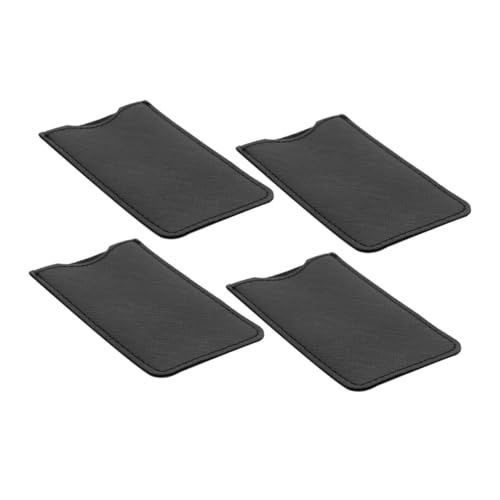 HAPINARY 4pcs Wooden Comb Pouch Dandruff Comb Case Hair Sleeve for Stylist Hairdresser Scissor Holder Shear Case