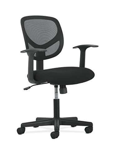 Sadie Swivel Mid Back Mesh Task Chair with Arms - Ergonomic Computer/Office Chair
