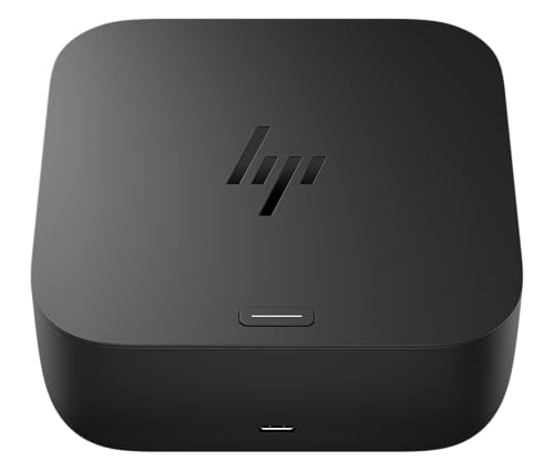 HP USB-C 100W G6 Dock + One Extra USB-C Cable Included Future-Proof Design with Ambient LED Lighting On-Screen Notifications Extra USB-C Ports HDMI 2.1 120Hz