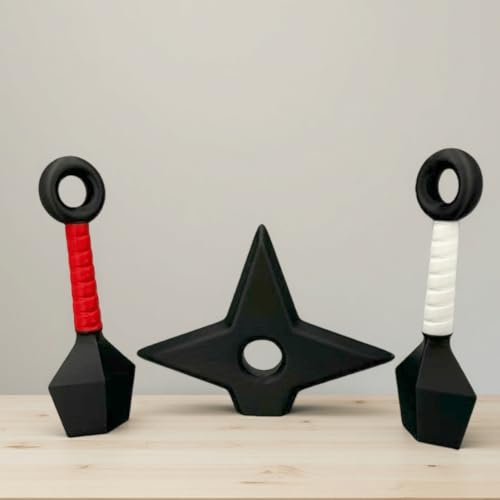 Imanes Decorativos 3D Ninja Shuriken Set miniatura 2