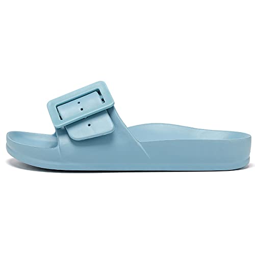 Image of L LOUBIT Cloud Slides for Women with Arch Support Pillow Soft Recovery Sandals Lightweight Summer Beach Slippers Non-Slip Shower Shoes